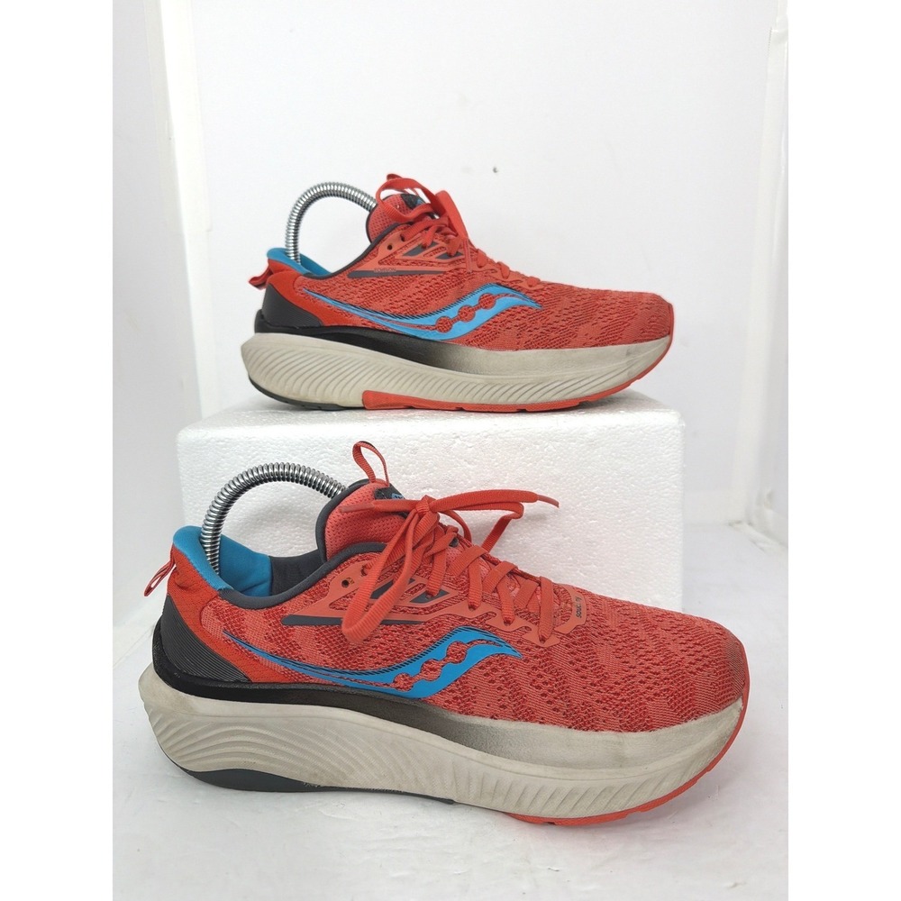 Saucony Echelon 9 Womens Running Shoes Red Blue PWRRUNโ Sneaker S10766-30
